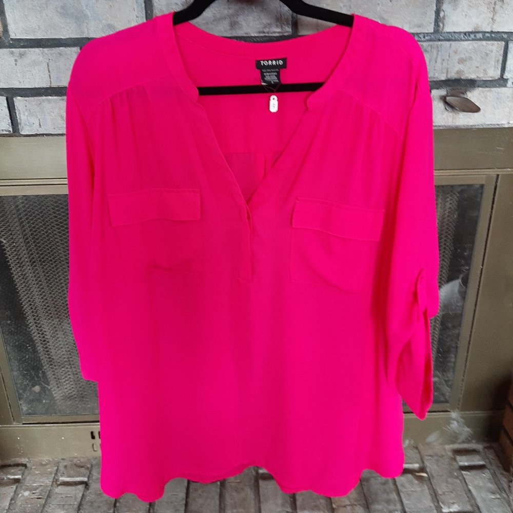 Hot Pink Torrid Blouse